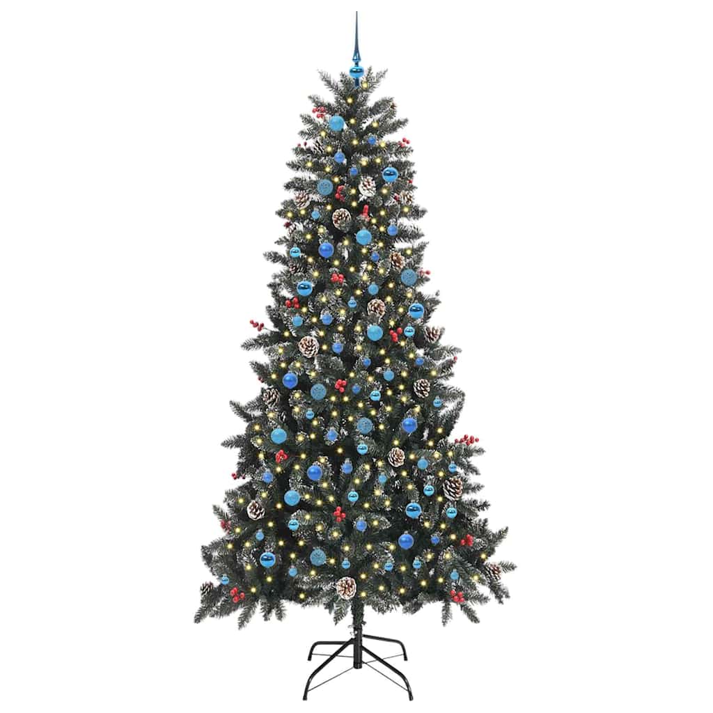 Albero di Natale artificiale con 300 LED Verde 240 cm