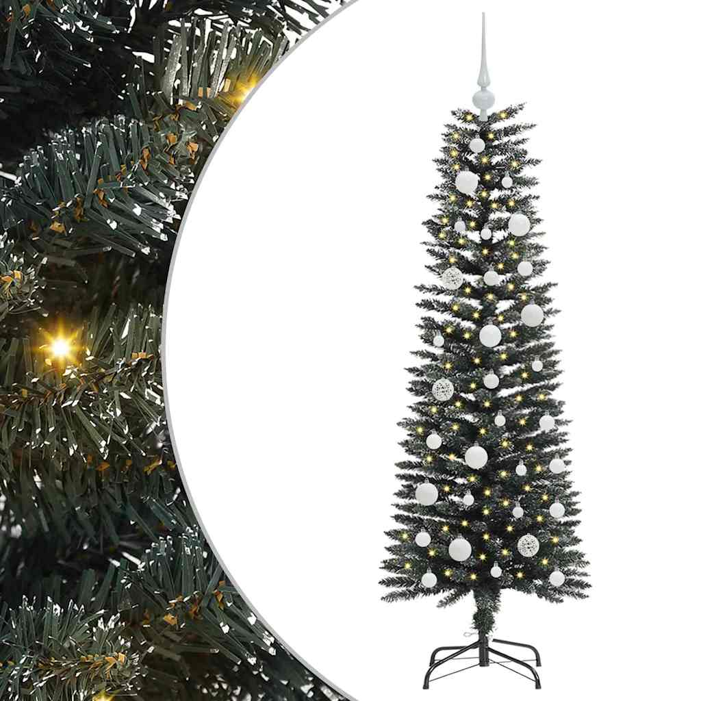 Albero di Natale artificiale con 150 LED Verde 120 cm