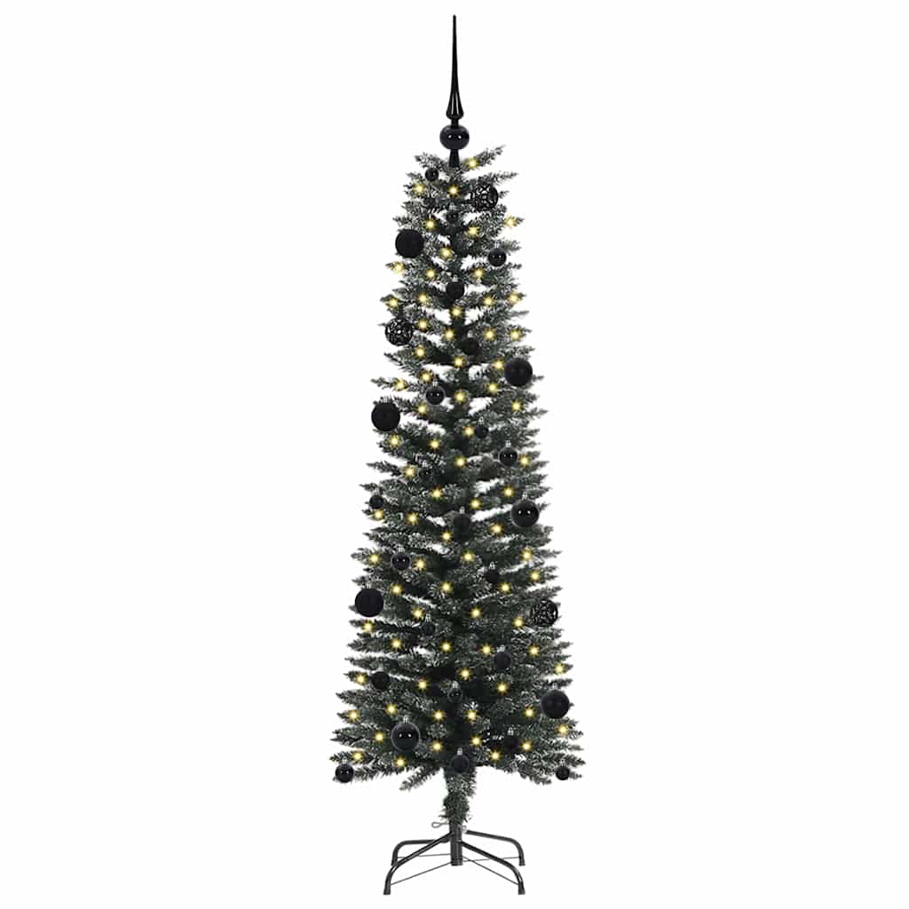 Albero di Natale artificiale con 150 LED Verde 150 cm