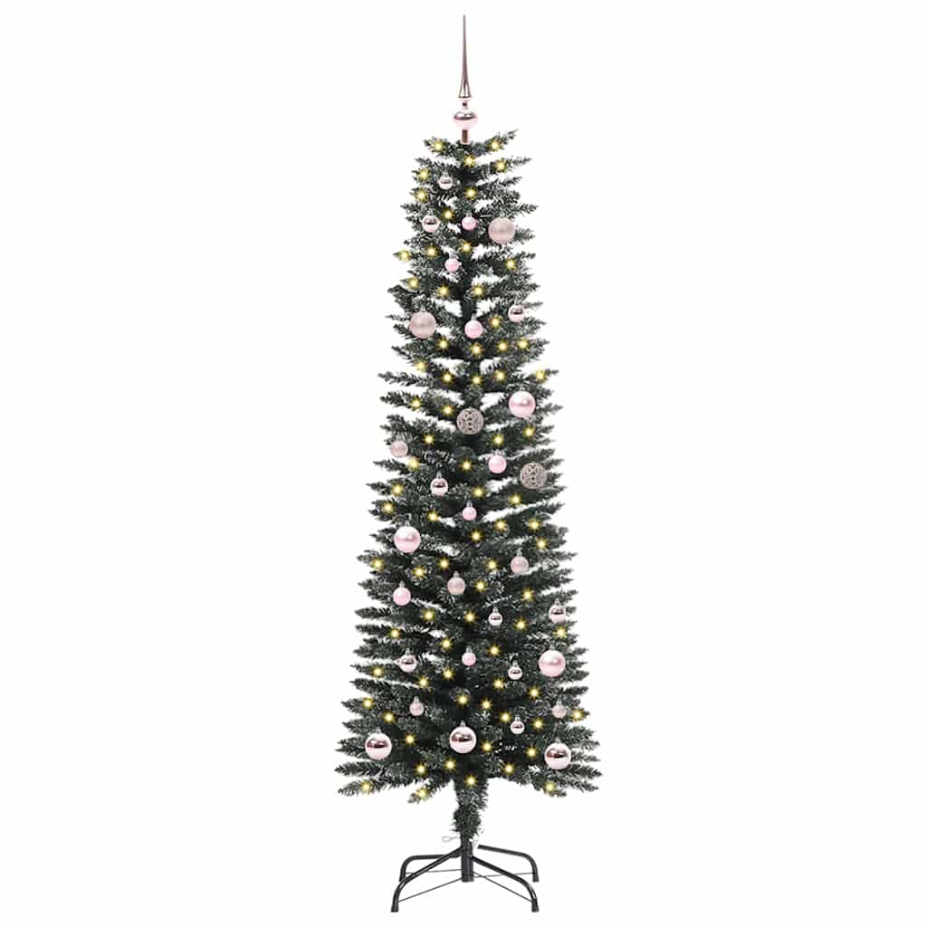 Albero di Natale artificiale con 150 LED Verde 150 cm