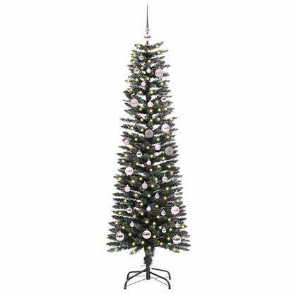 Albero di Natale artificiale con 150 LED Verde 150 cm