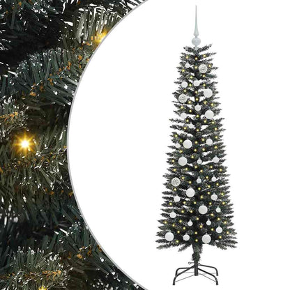 Albero di Natale artificiale con 150 LED Verde 150 cm