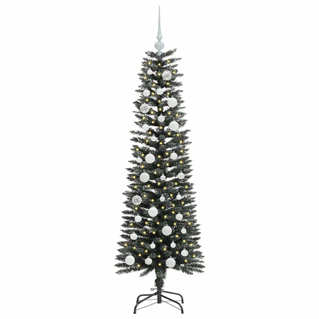 Albero di Natale artificiale con 150 LED Verde 150 cm