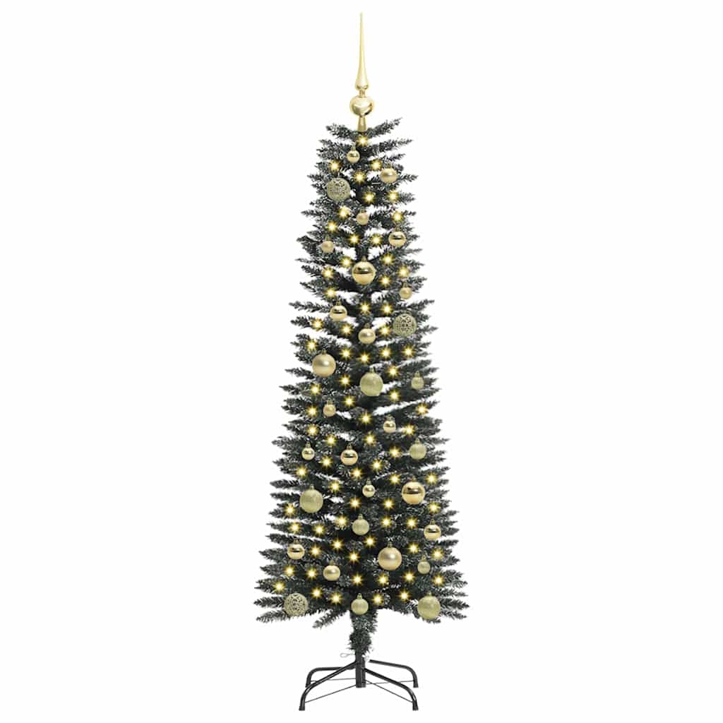 Albero di Natale artificiale con 150 LED Verde 150 cm
