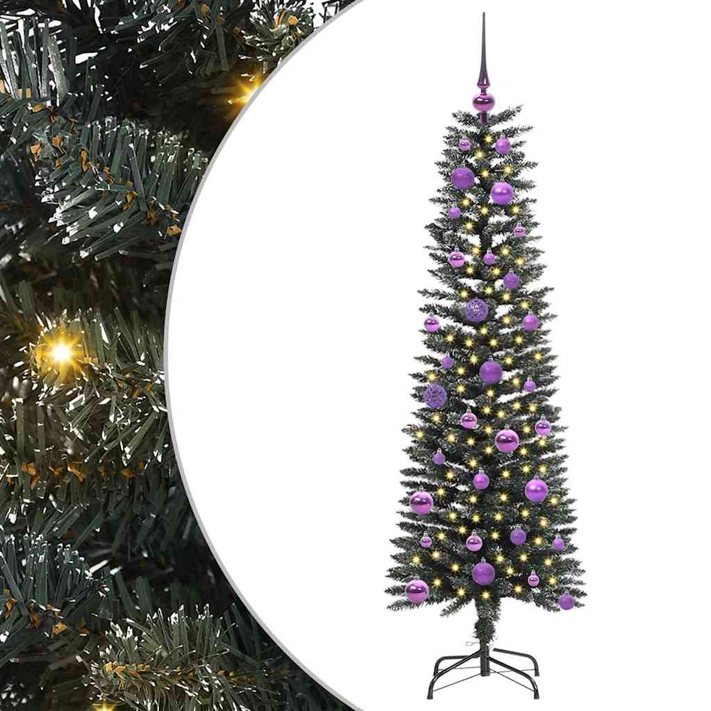 Albero di Natale artificiale con 150 LED Verde 150 cm