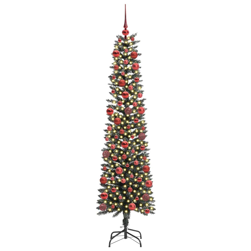 Albero di Natale artificiale con 300 LED Verde 180 cm