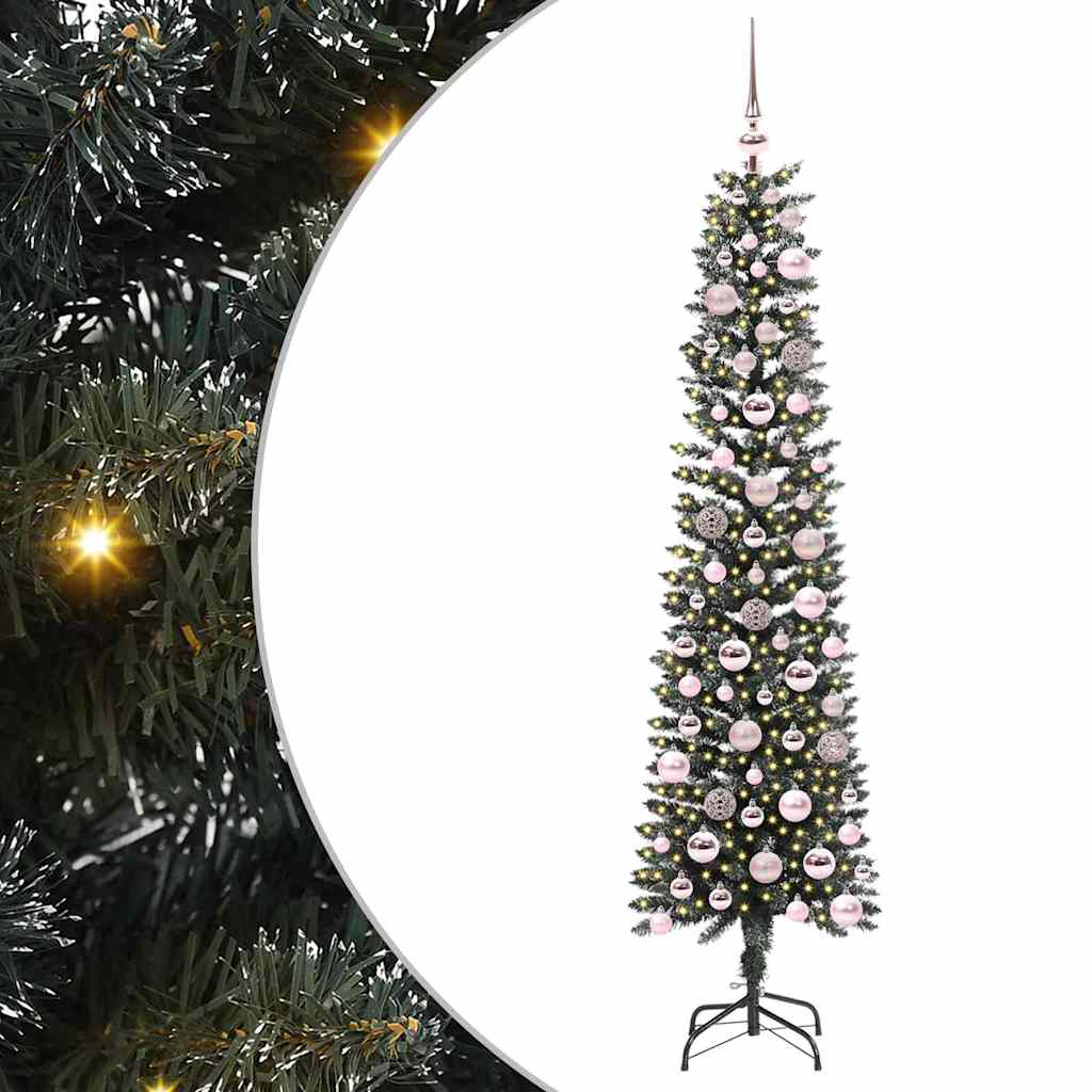 Albero di Natale artificiale con 300 LED Verde 180 cm
