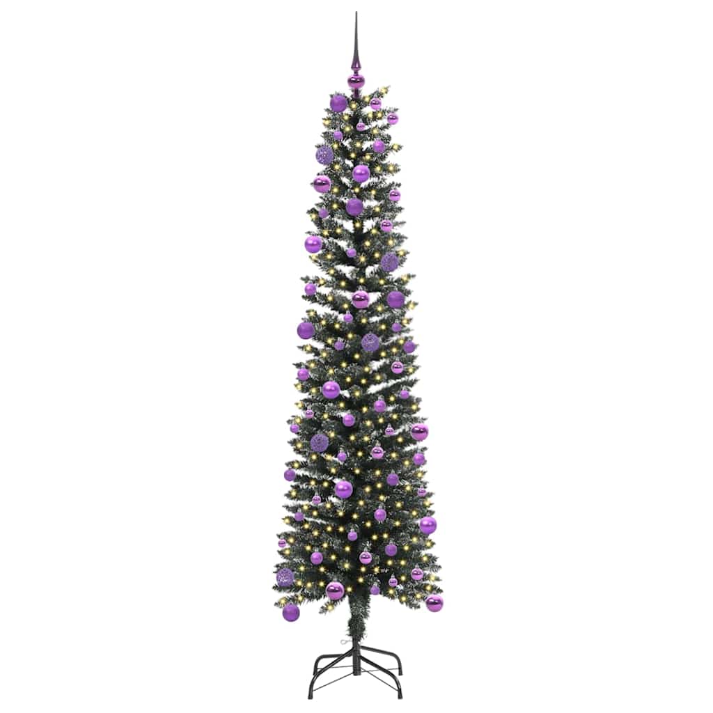 Albero di Natale artificiale con 300 LED Verde 180 cm