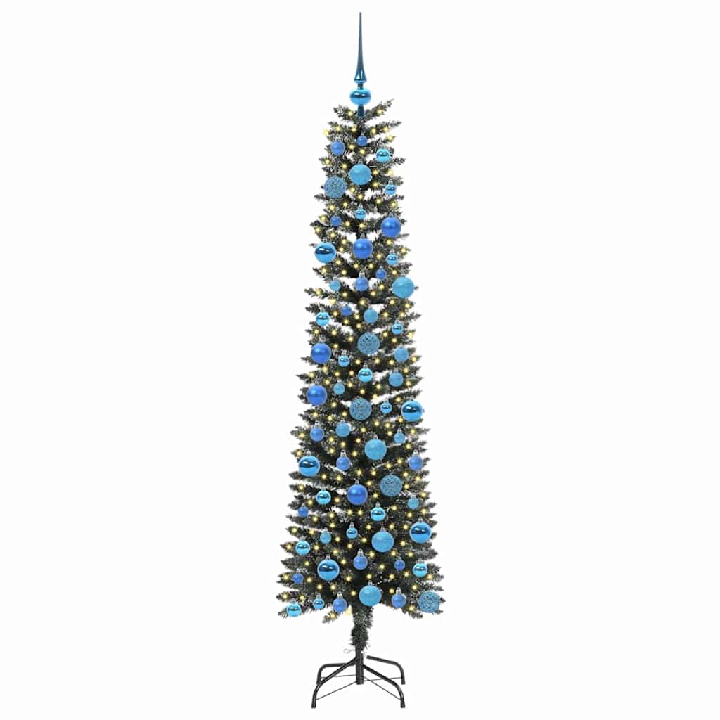 Albero di Natale artificiale con 300 LED Verde 180 cm