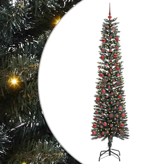 Albero di Natale artificiale con 300 LED Verde 210 cm
