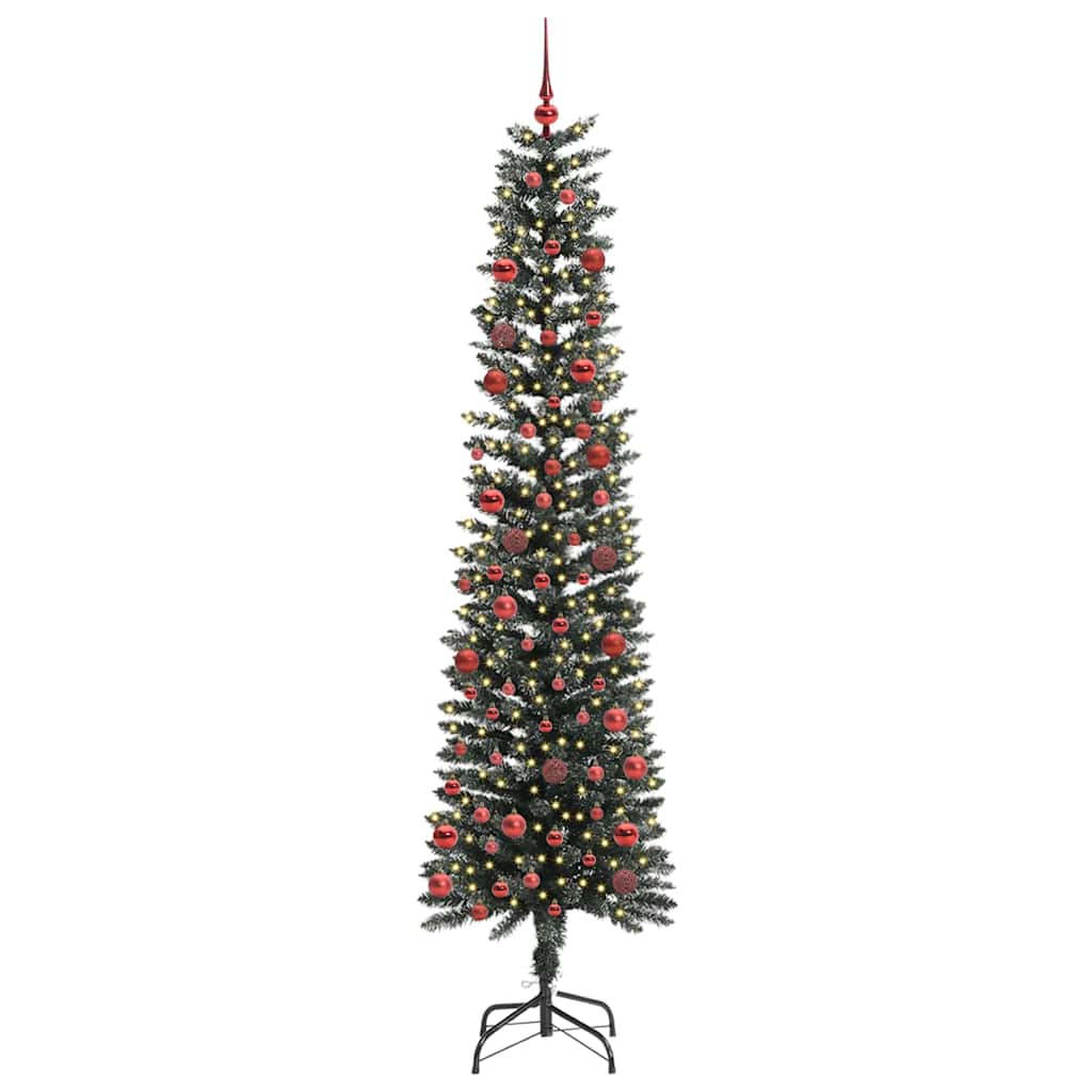 Albero di Natale artificiale con 300 LED Verde 210 cm