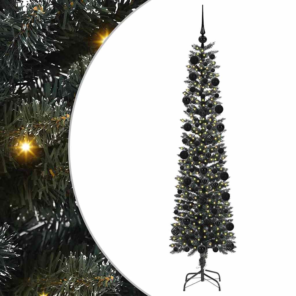Albero di Natale artificiale con 300 LED Verde 210 cm