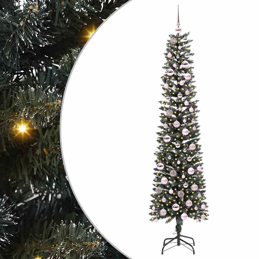 Albero di Natale artificiale con 300 LED Verde 210 cm
