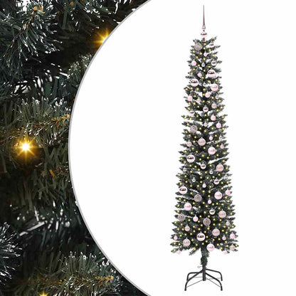 Albero di Natale artificiale con 300 LED Verde 210 cm