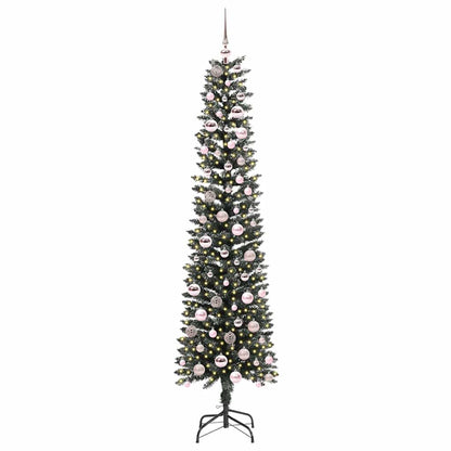 Albero di Natale artificiale con 300 LED Verde 210 cm