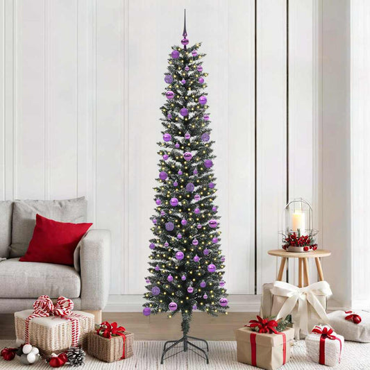 Albero di Natale artificiale con 300 LED Verde 210 cm