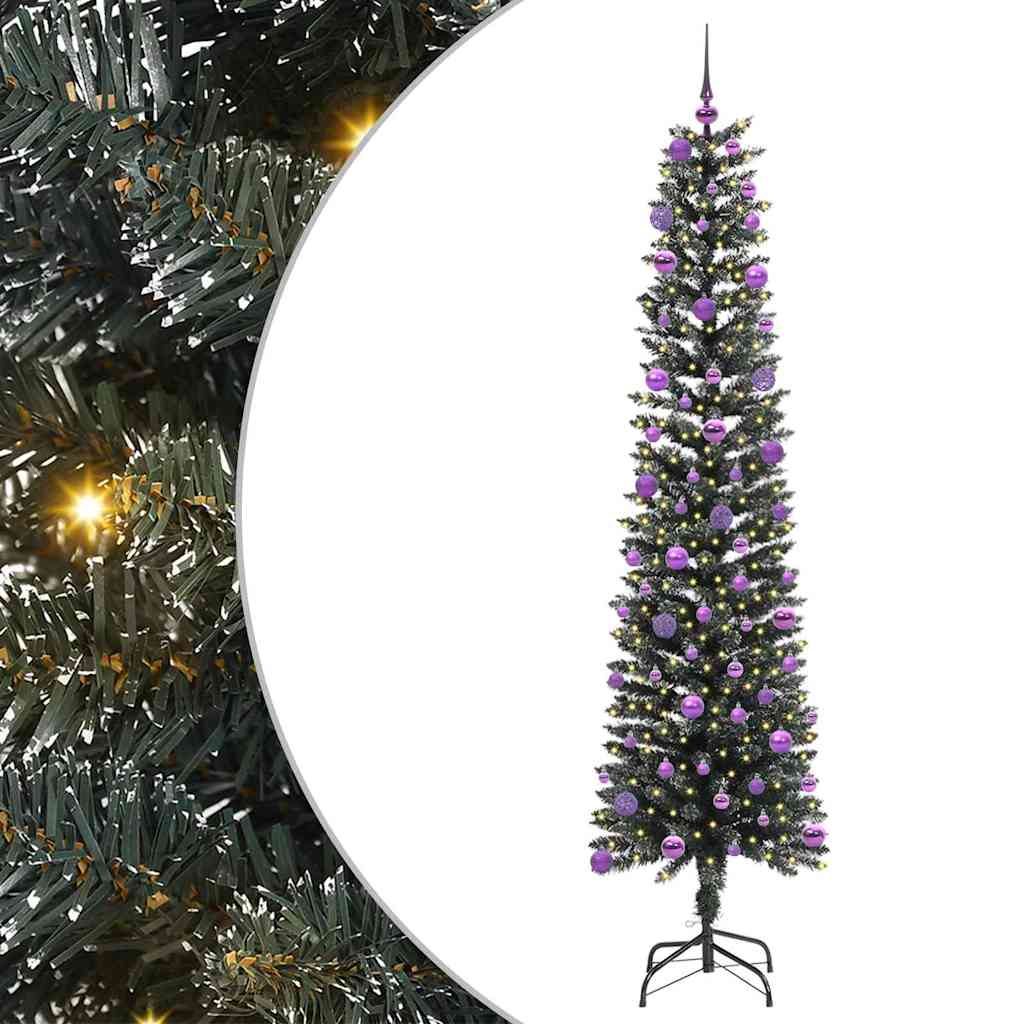 Albero di Natale artificiale con 300 LED Verde 210 cm