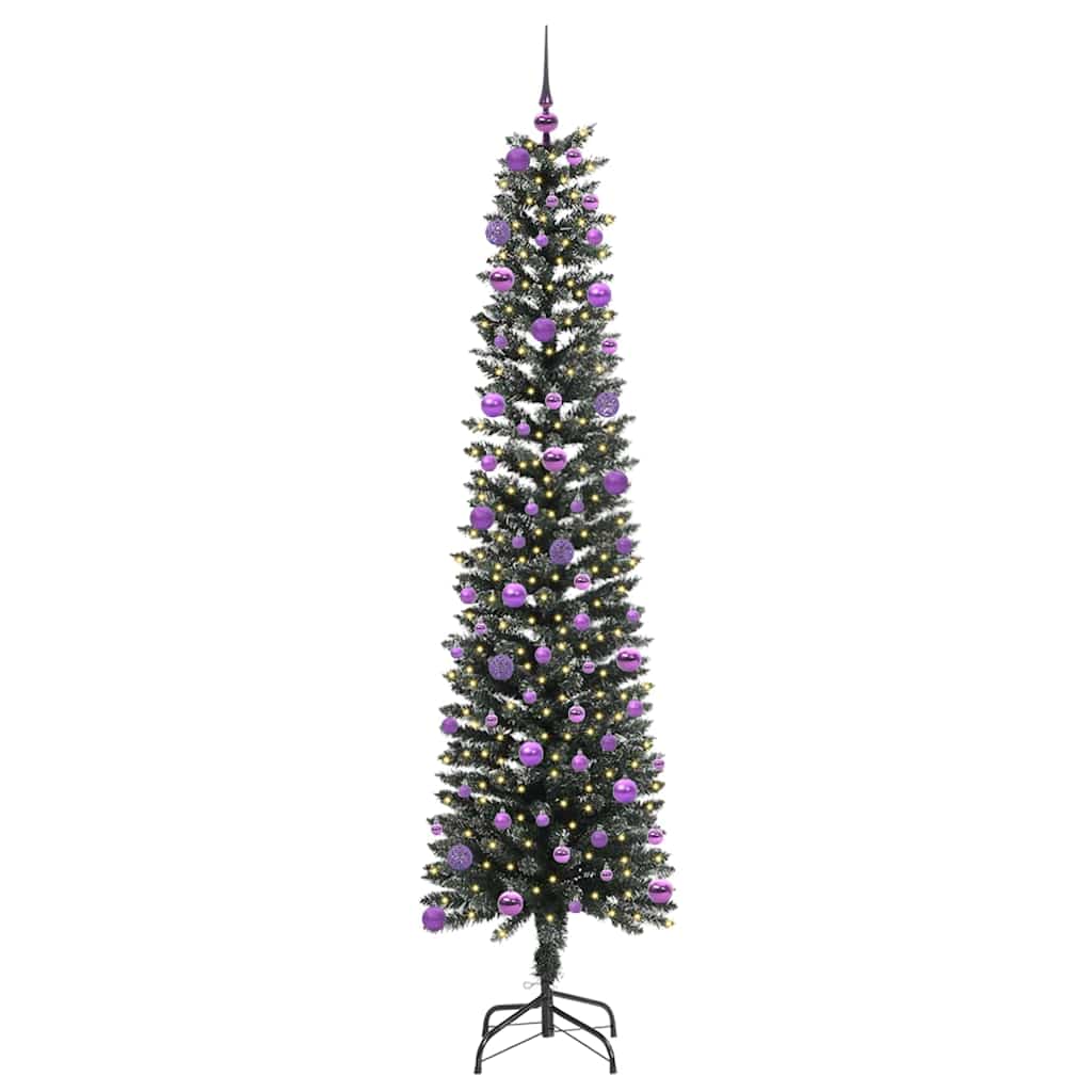 Albero di Natale artificiale con 300 LED Verde 210 cm
