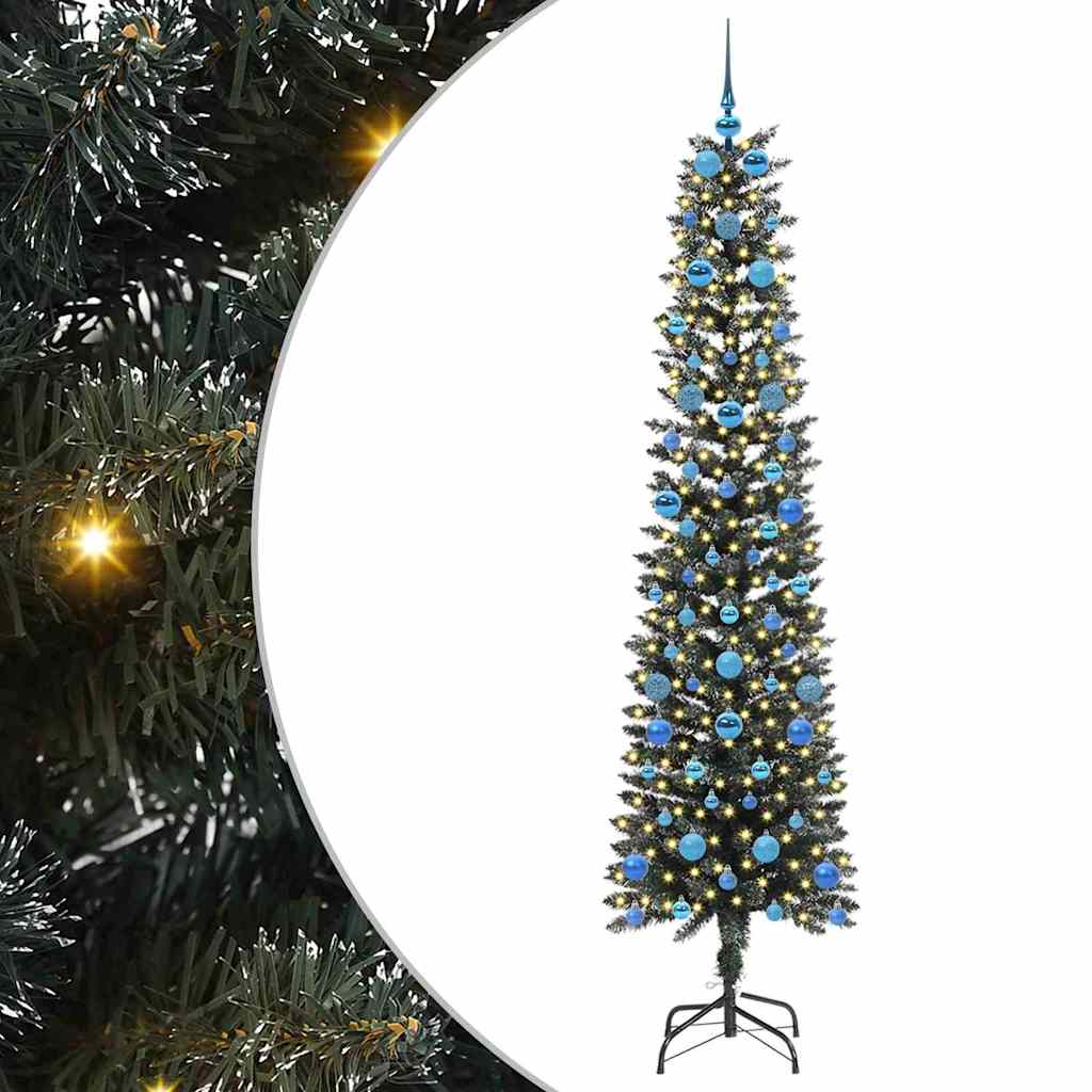 Albero di Natale artificiale con 300 LED Verde 210 cm