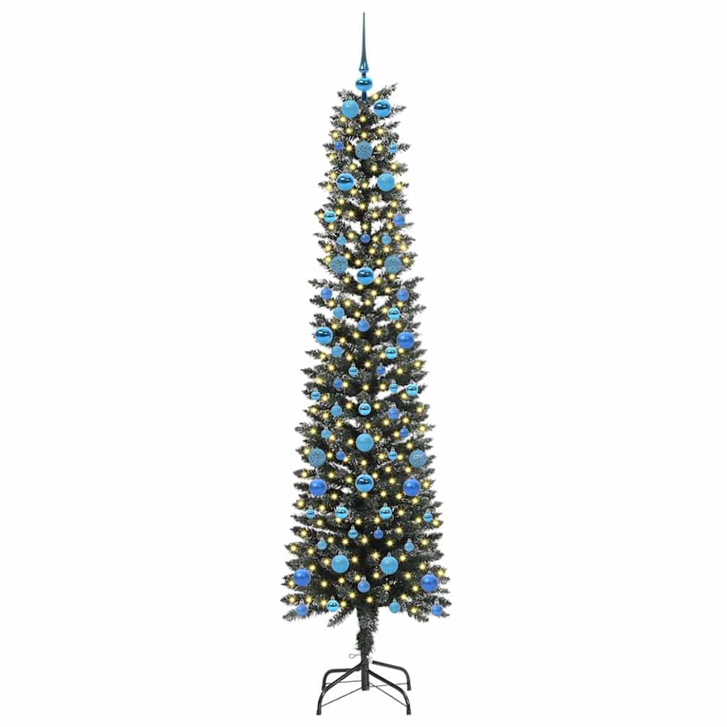 Albero di Natale artificiale con 300 LED Verde 210 cm