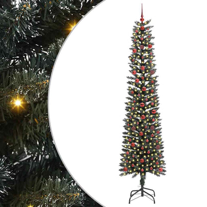 Albero di Natale artificiale con 300 LED Verde 240 cm
