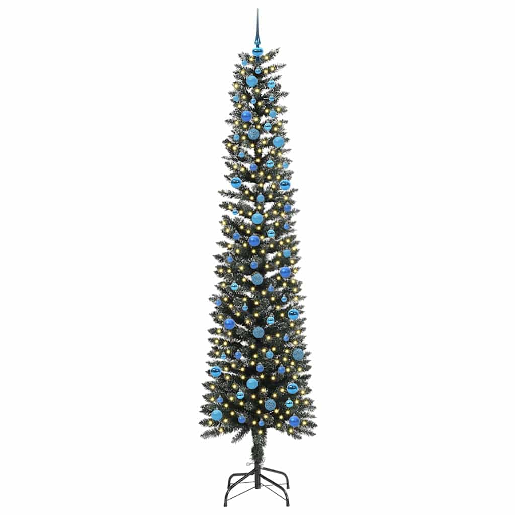 Albero di Natale artificiale con 300 LED Verde 240 cm