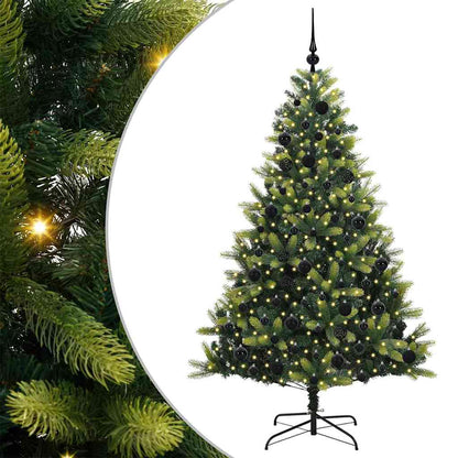 Albero di Natale Artificiale a Cerniera con 300 LED 180 cm
