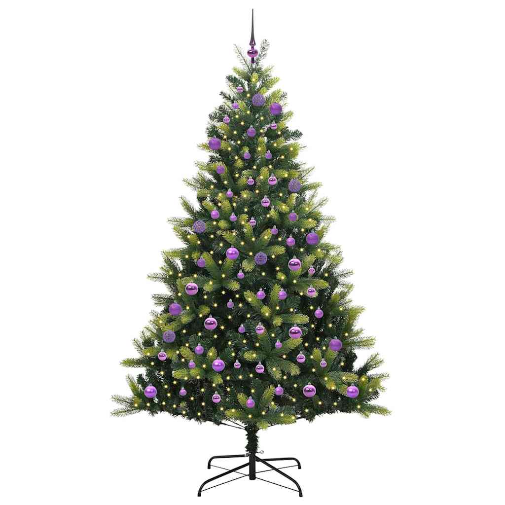 Albero di Natale Artificiale a Cerniera con 300 LED 180 cm