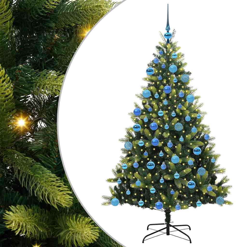 Albero di Natale Artificiale a Cerniera con 300 LED 180 cm