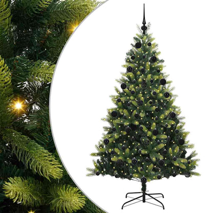 Albero di Natale Artificiale a Cerniera con 300 LED 210 cm