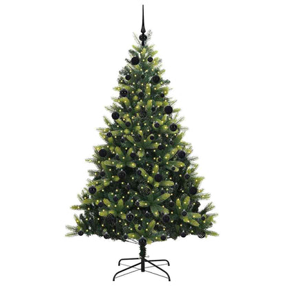 Albero di Natale Artificiale a Cerniera con 300 LED 210 cm