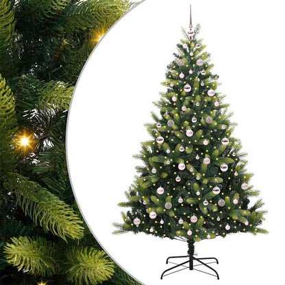 Albero di Natale Artificiale a Cerniera con 300 LED 210 cm