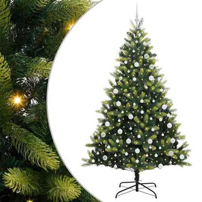 Albero di Natale Artificiale a Cerniera con 300 LED 210 cm