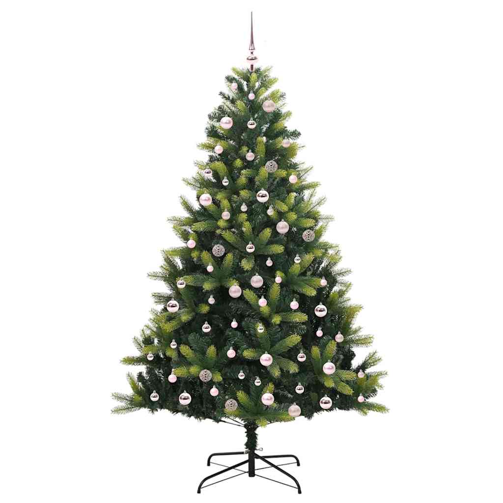 Albero di Natale Artificiale a Cerniera con 300 LED 240 cm