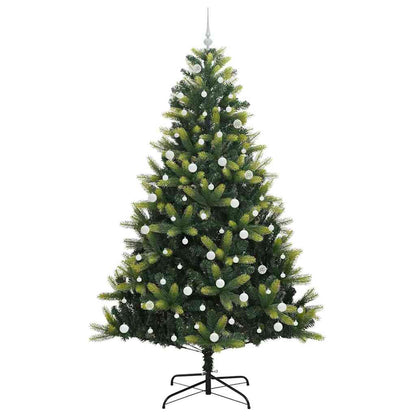 Albero di Natale Artificiale a Cerniera con 300 LED 240 cm