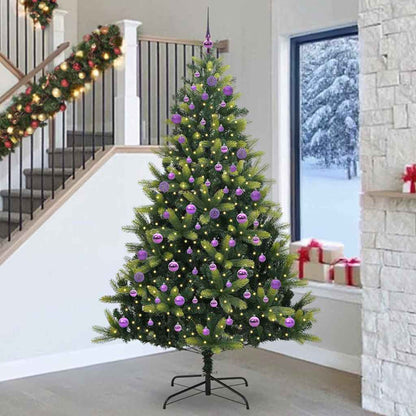 Albero di Natale Artificiale a Cerniera con 300 LED 240 cm