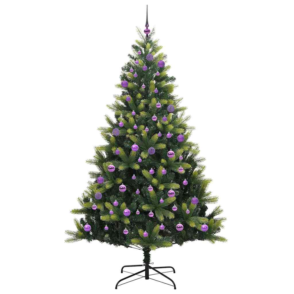 Albero di Natale Artificiale a Cerniera con 300 LED 240 cm