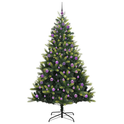 Albero di Natale Artificiale a Cerniera con 300 LED 240 cm
