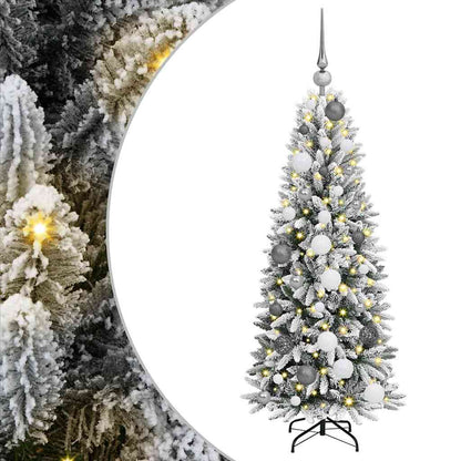 Albero di Natale artificiale con 150 LED Bianco 120 cm