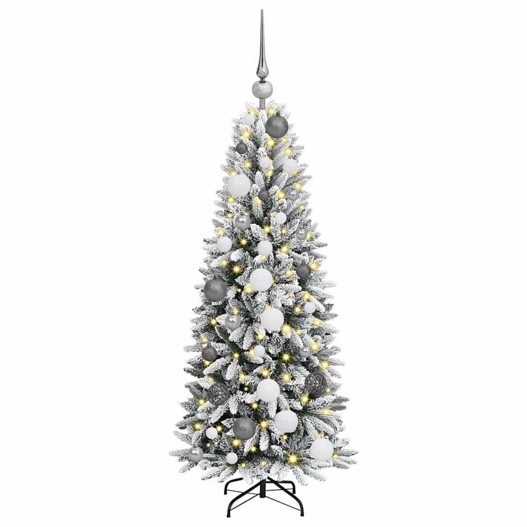 Albero di Natale artificiale con 150 LED Bianco 120 cm