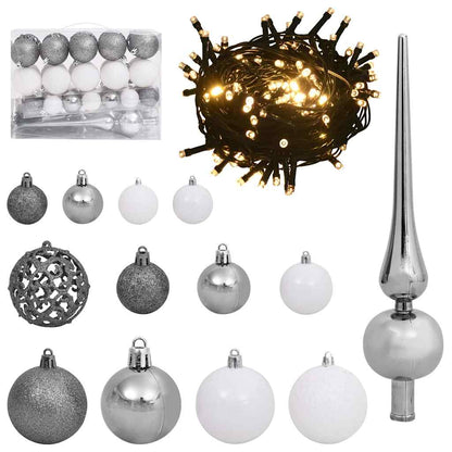 Albero di Natale artificiale con 150 LED Bianco 120 cm