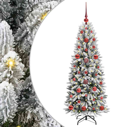 Albero di Natale artificiale con 150 LED Bianco 120 cm