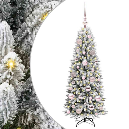 Albero di Natale artificiale con 150 LED Bianco 120 cm