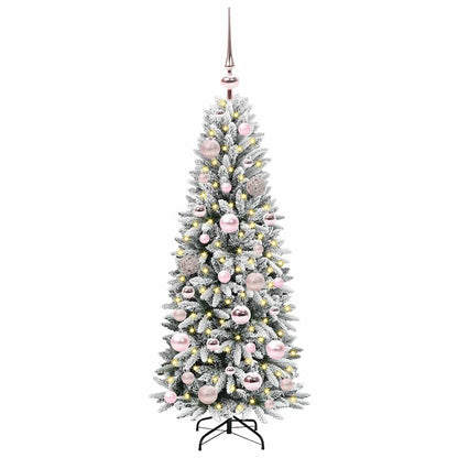 Albero di Natale artificiale con 150 LED Bianco 120 cm