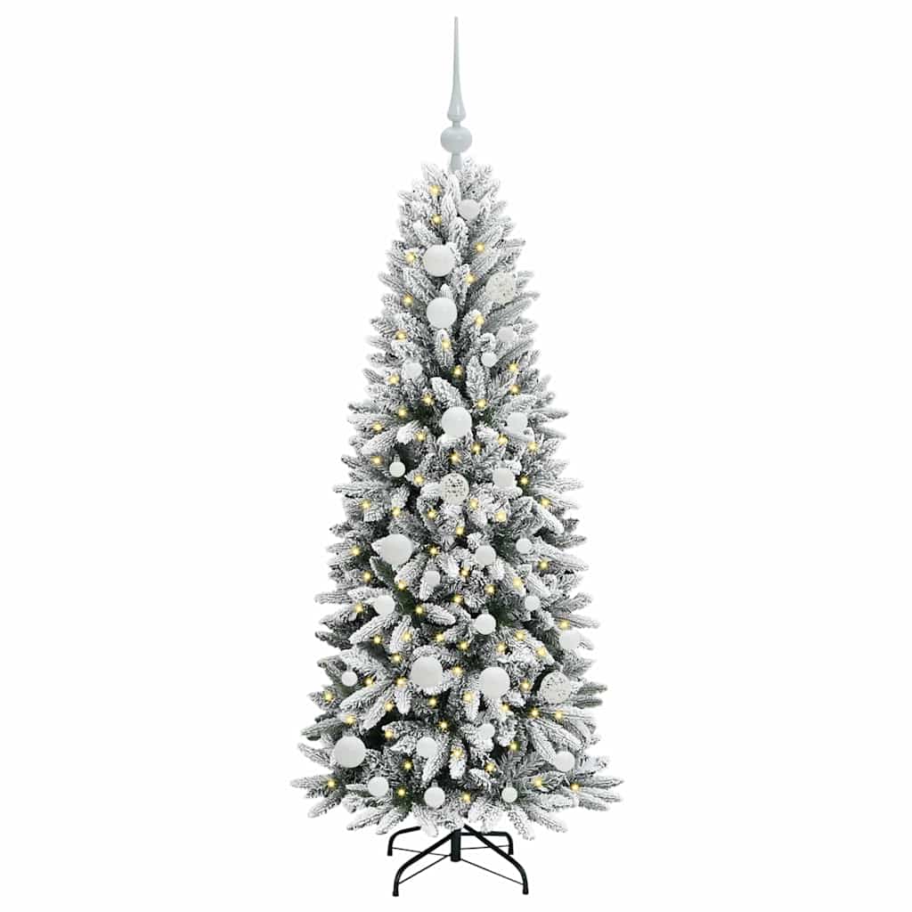 Albero di Natale artificiale con 150 LED Bianco 120 cm