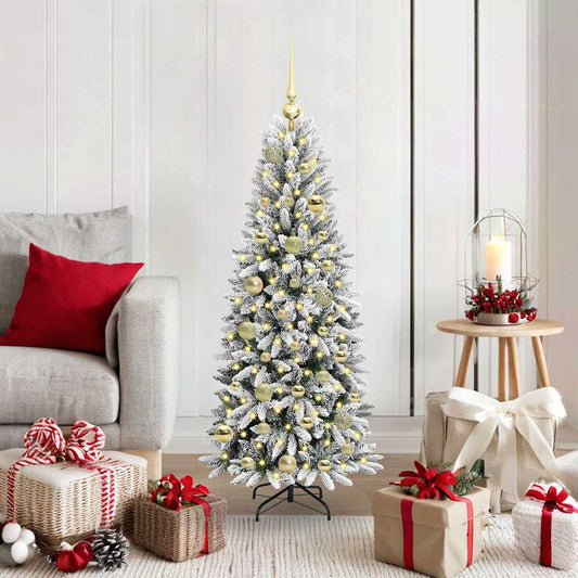 Albero di Natale artificiale con 150 LED Bianco 120 cm