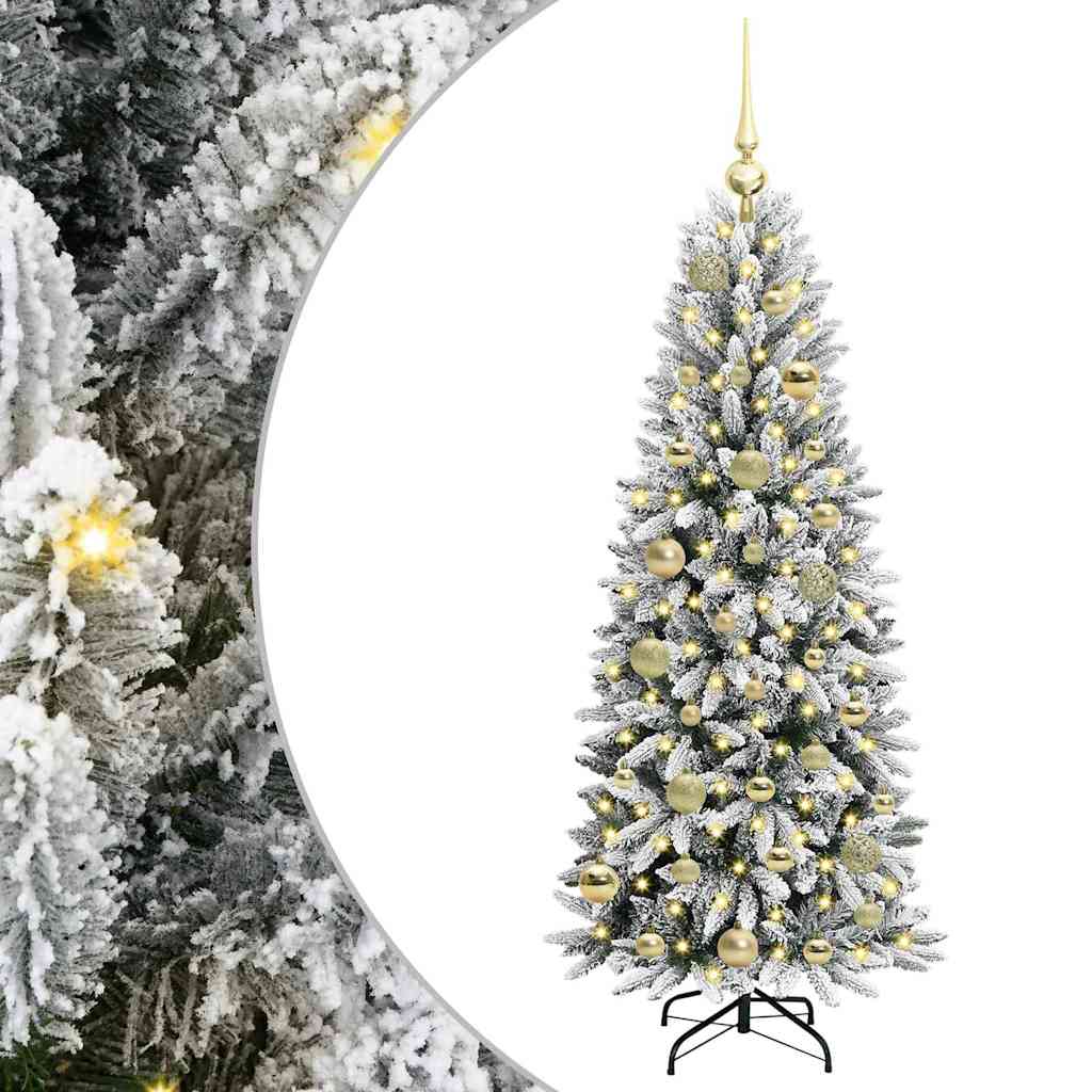 Albero di Natale artificiale con 150 LED Bianco 120 cm