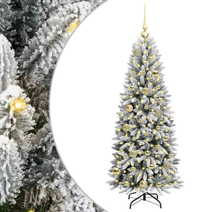 Albero di Natale artificiale con 150 LED Bianco 120 cm