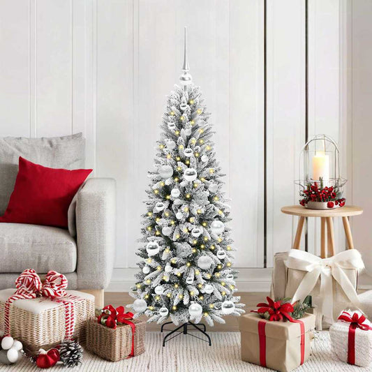 Albero di Natale artificiale con 150 LED Bianco 120 cm