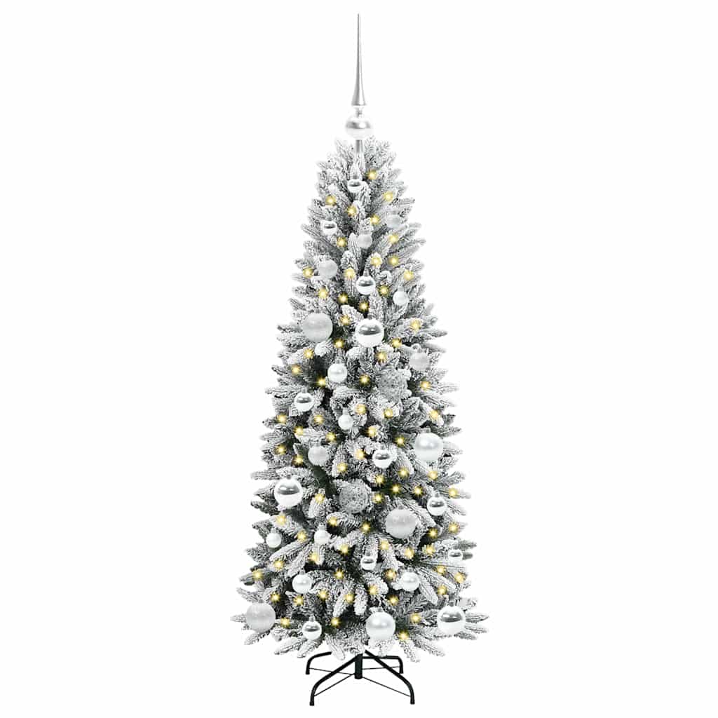Albero di Natale artificiale con 150 LED Bianco 120 cm